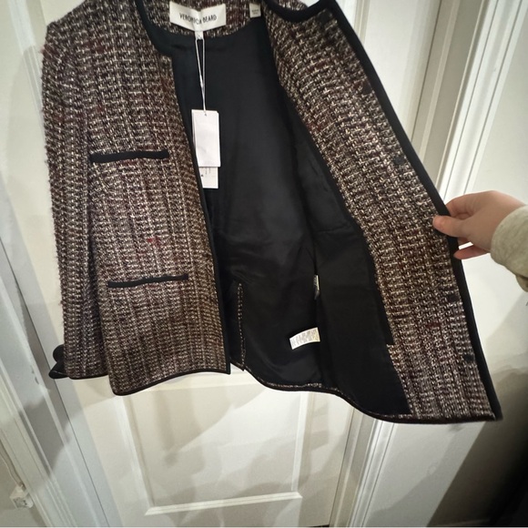 Veronica Beard Watkins Tweed Dickey Blazer Jacket - Picture 12 of 16